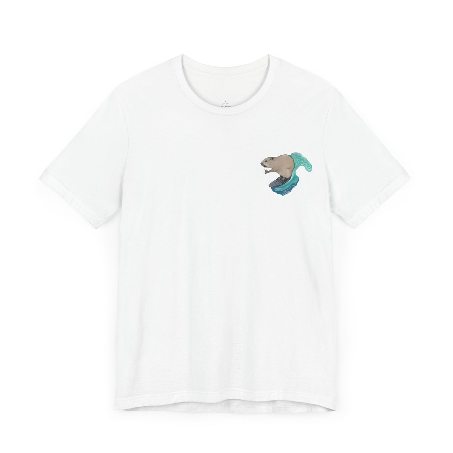 Surfing Beaver Unisex Jersey Short Sleeve Tee