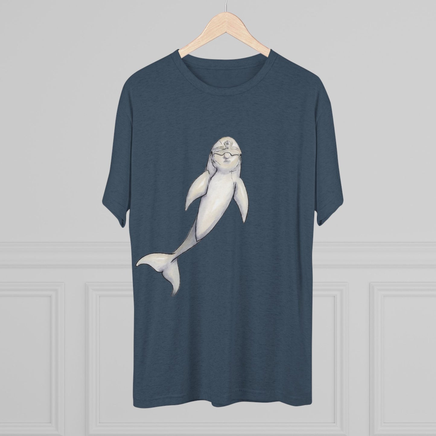 Dolphin Unisex Tri-Blend Crew Tee