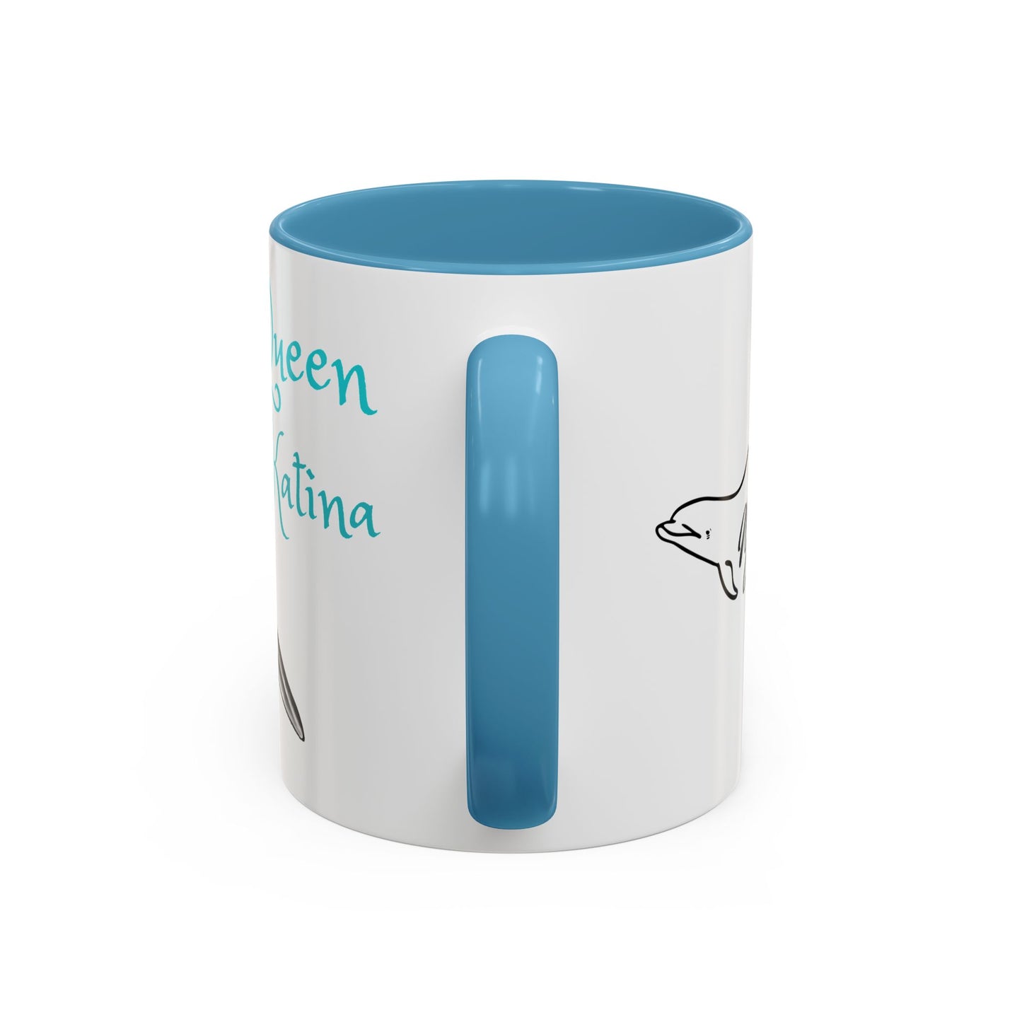 Queen Katina Orca Whale Accent Coffee Mug (11, 15oz)