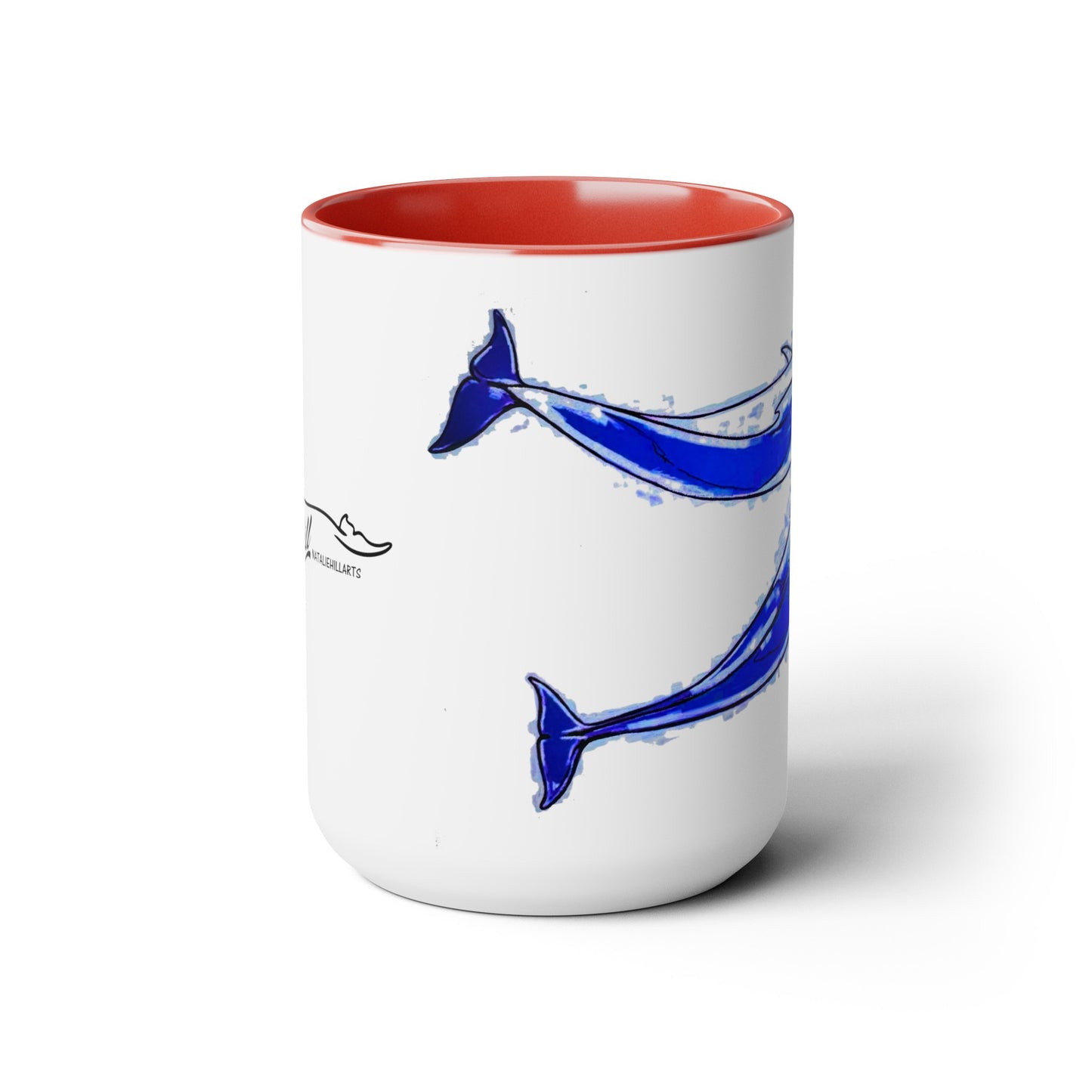 Pilot Whale Two-Tone Coffee Mugs, 15oz