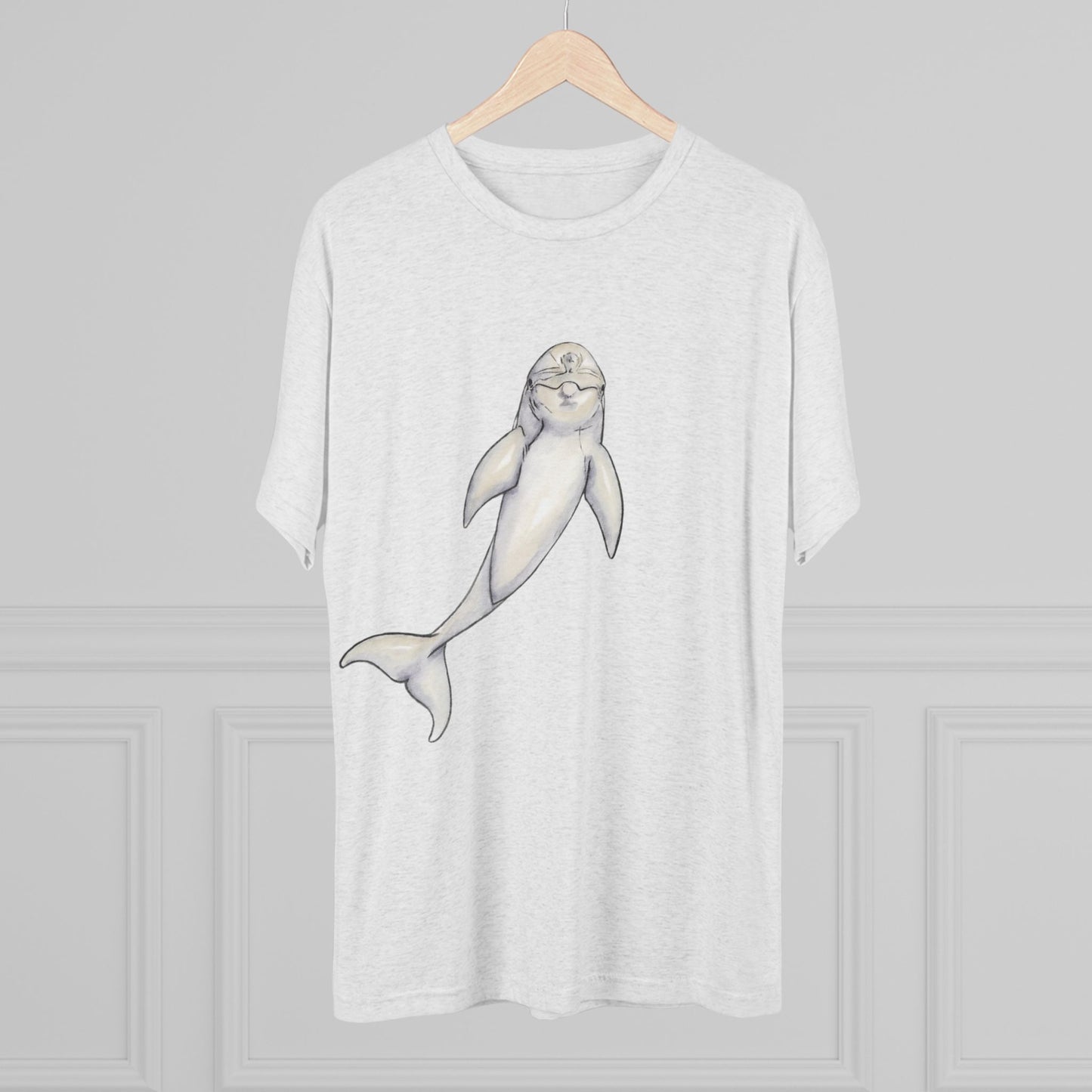 Dolphin Unisex Tri-Blend Crew Tee