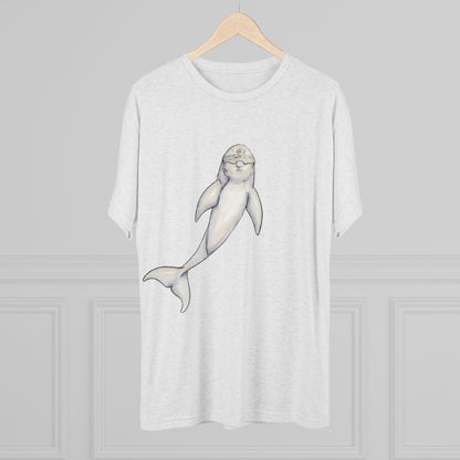 Dolphin Unisex Tri-Blend Crew Tee