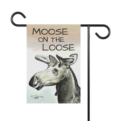 Moose On The Loose Garden & House Banner