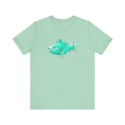 Blue Parrot Fish Unisex Jersey Short Sleeve Tee