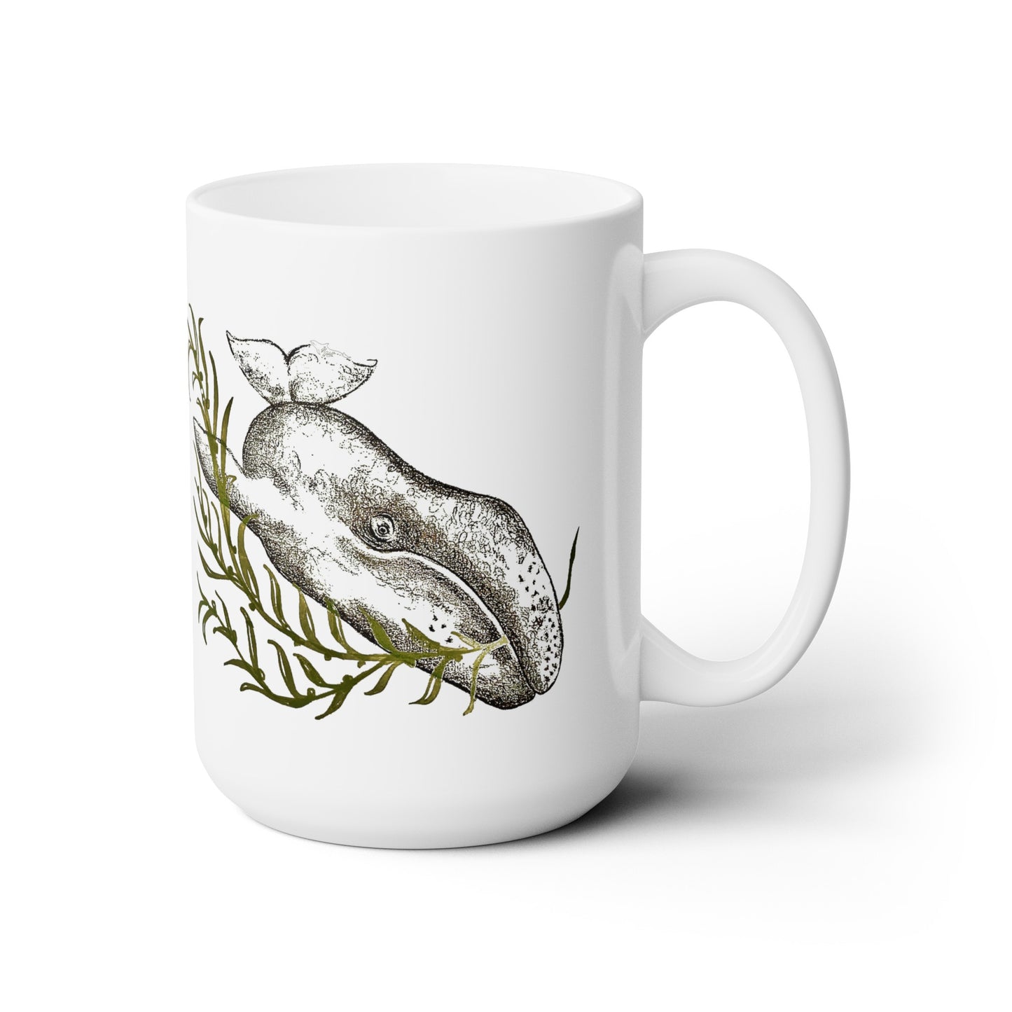 Gray Whale Ceramic Mug 15oz