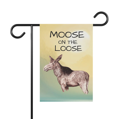 Moose on the Loose Garden & House Banner