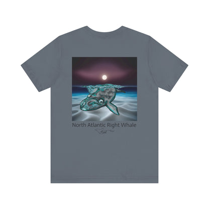 Moonlight North Atlantic Right Whale Unisex Jersey Short Sleeve Tee