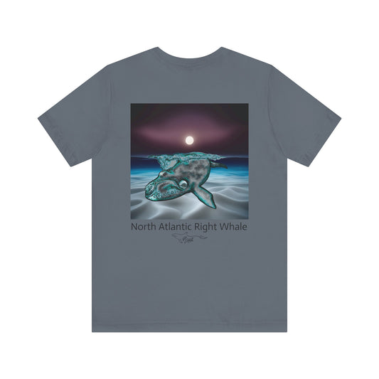 Moonlight North Atlantic Right Whale Unisex Jersey Short Sleeve Tee