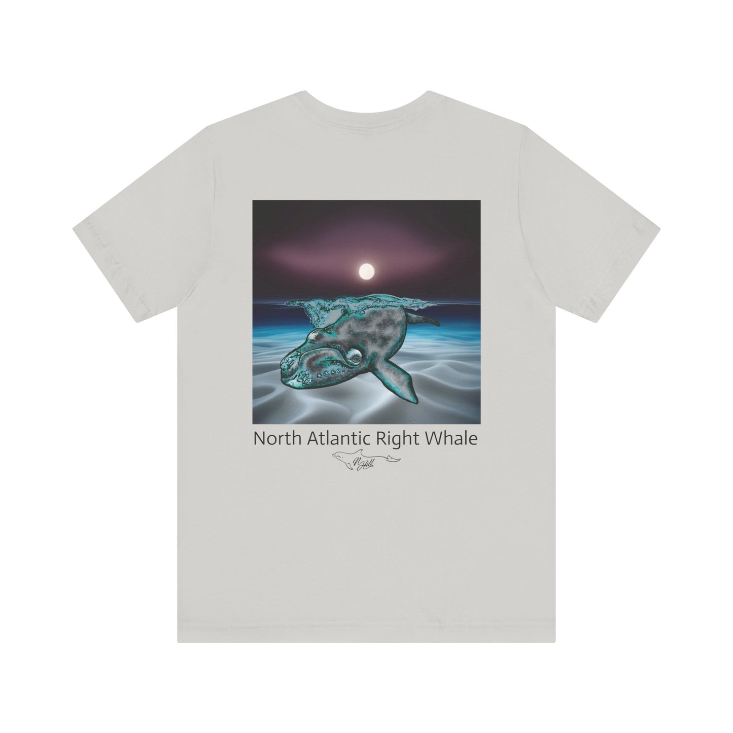 Moonlight North Atlantic Right Whale Unisex Jersey Short Sleeve Tee