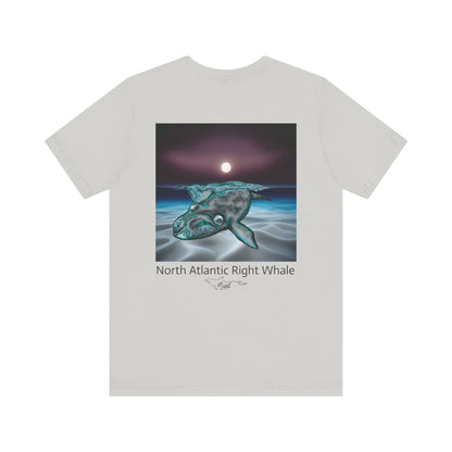 Moonlight North Atlantic Right Whale Unisex Jersey Short Sleeve Tee