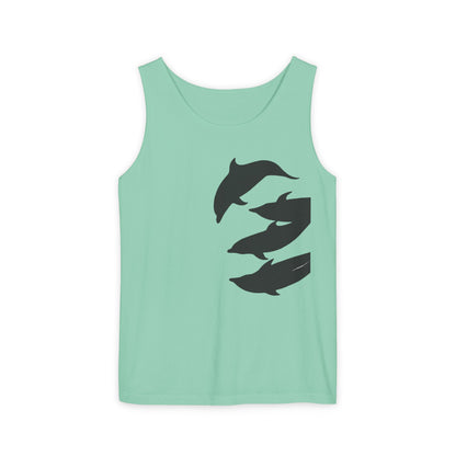 Dolphin Unisex Garment-Dyed Tank Top