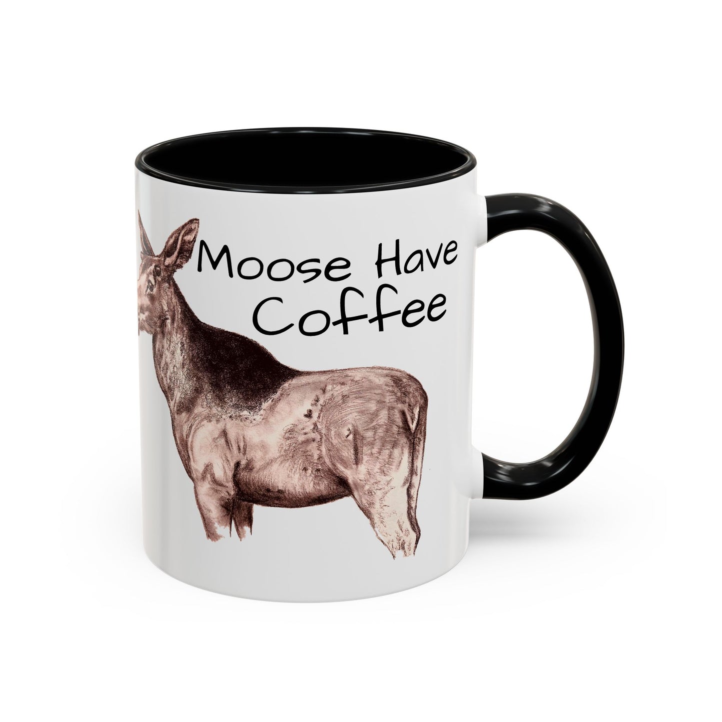 Moose Have Coffee Accent Coffee Mug (11, 15oz)