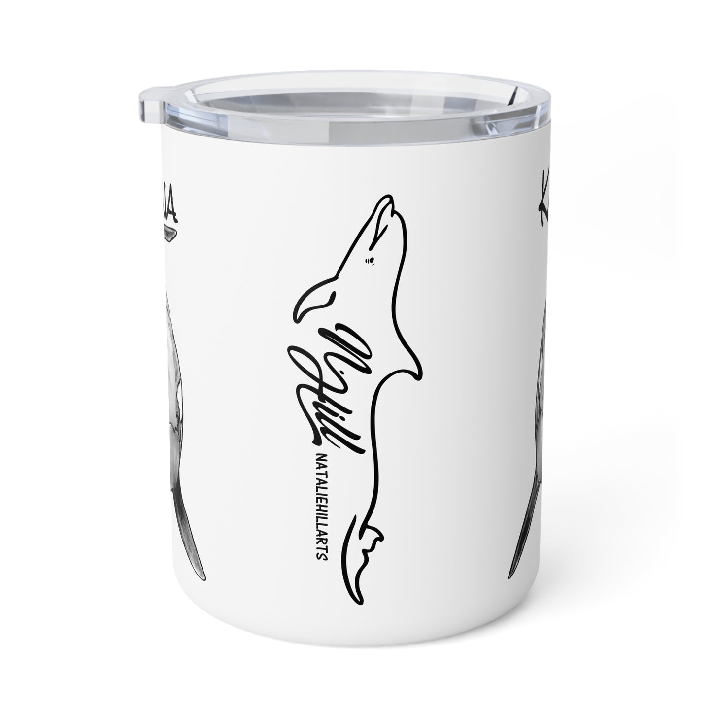 Katina Orca Whale Insulated Coffee Mug, 10oz