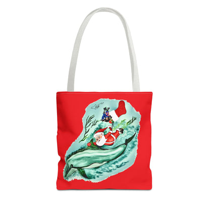 Deep Dive Delivery Santa Clause Tote Bag (AOP)