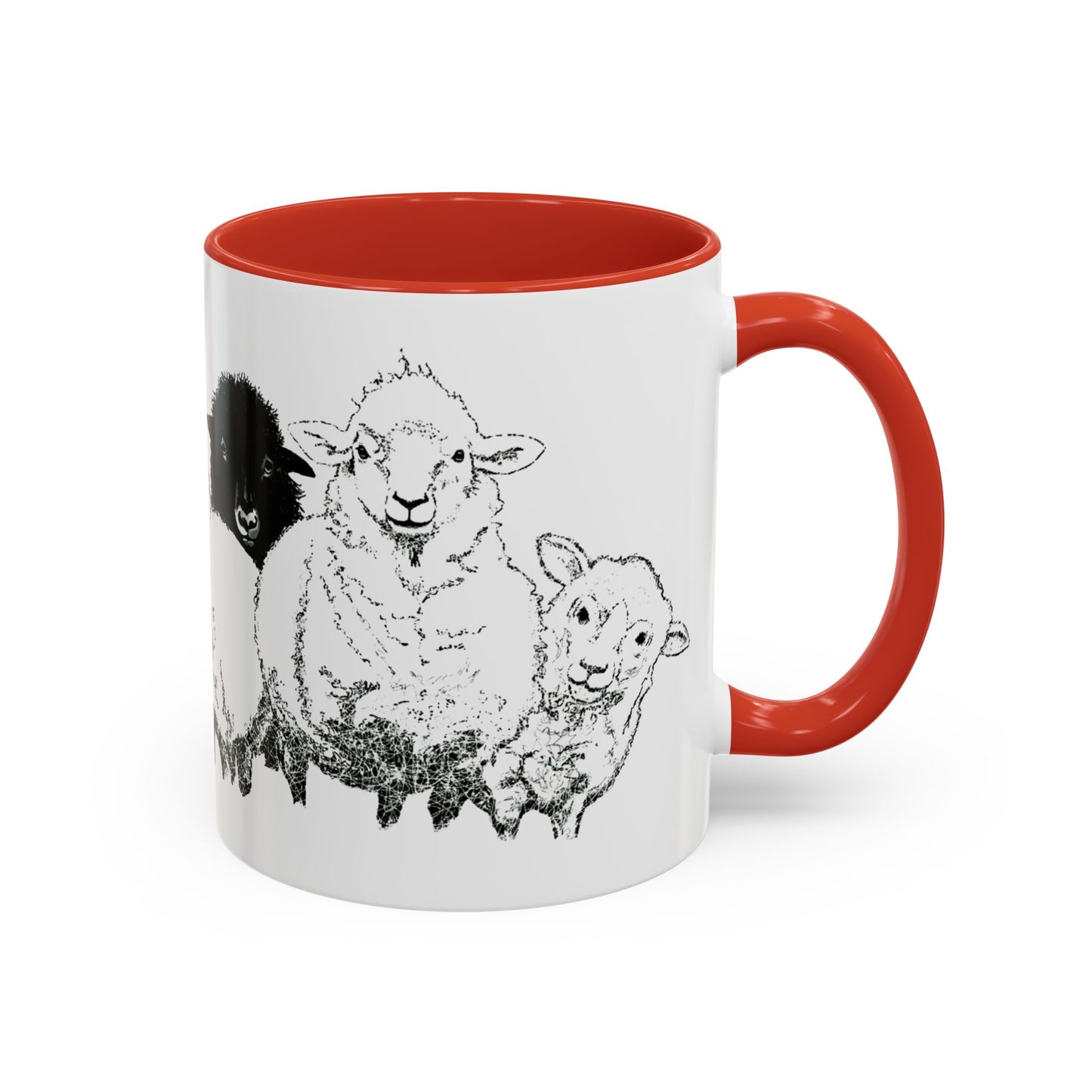 Get In The Heard Sheep Accent Coffee Mug (11, 15oz)
