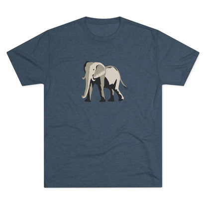 Elephant  Unisex Tri-Blend Crew Tee