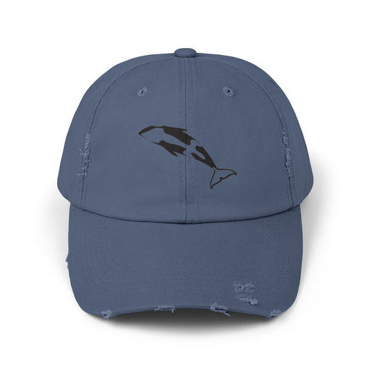 Orca Breach Unisex Distressed Cap