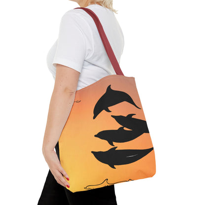 Bowriding Dolphins Tote Bag (AOP)