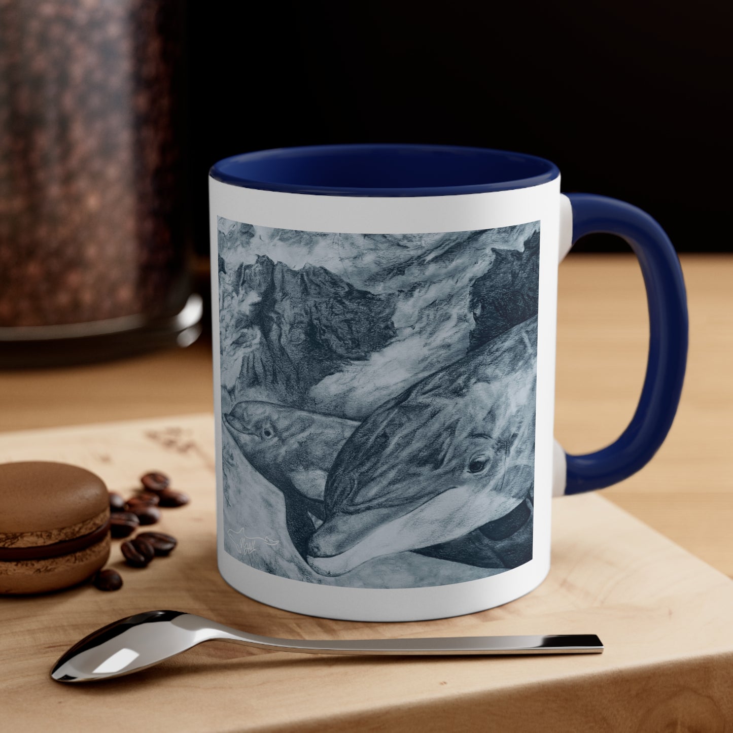 Dolphin Summit Accent Coffee Mug, 11oz