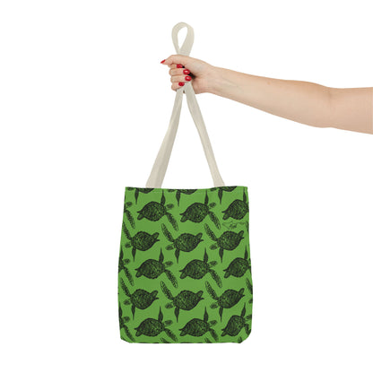 Sea Turtle Tote Bag Green (AOP)