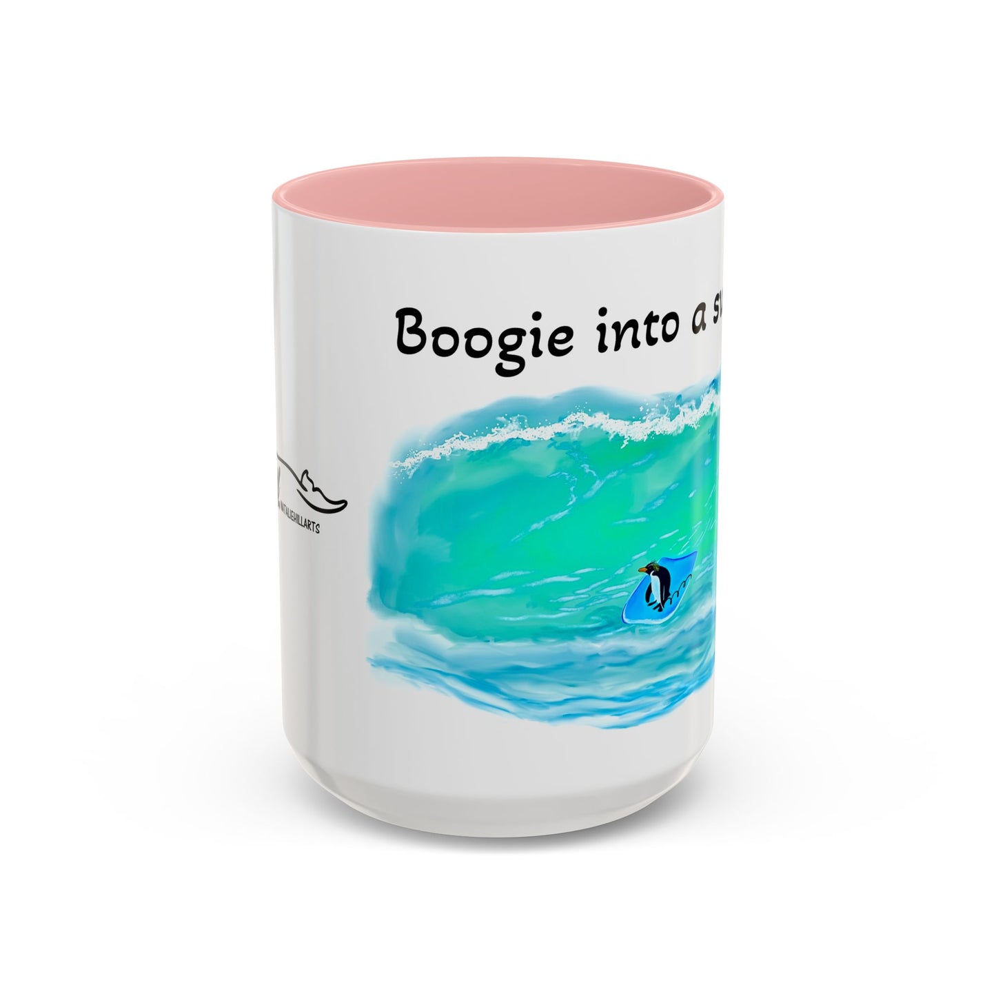 Boogie Board Penguin Accent Coffee Mug (11, 15oz)