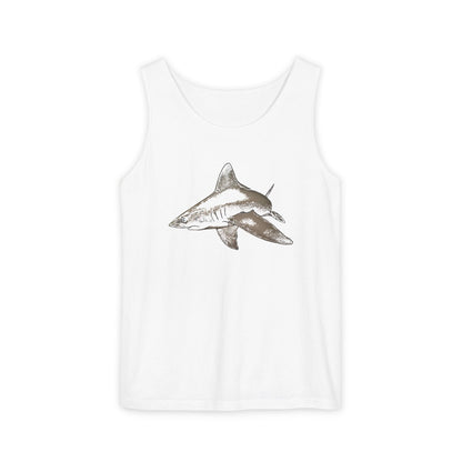 Shark Unisex Garment-Dyed Tank Top