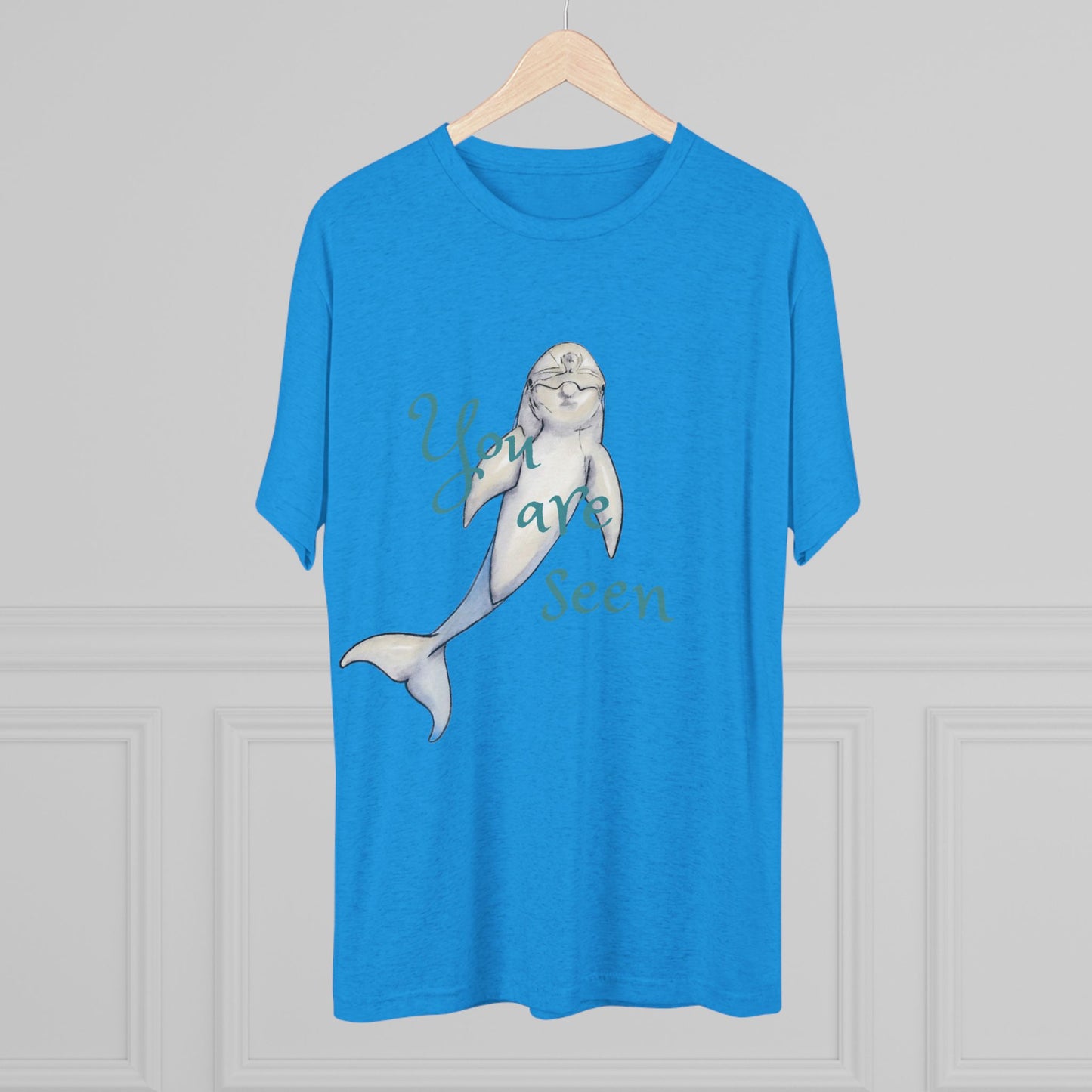 You are Seen Dolphin Unisex Tri-Blend Crew Tee