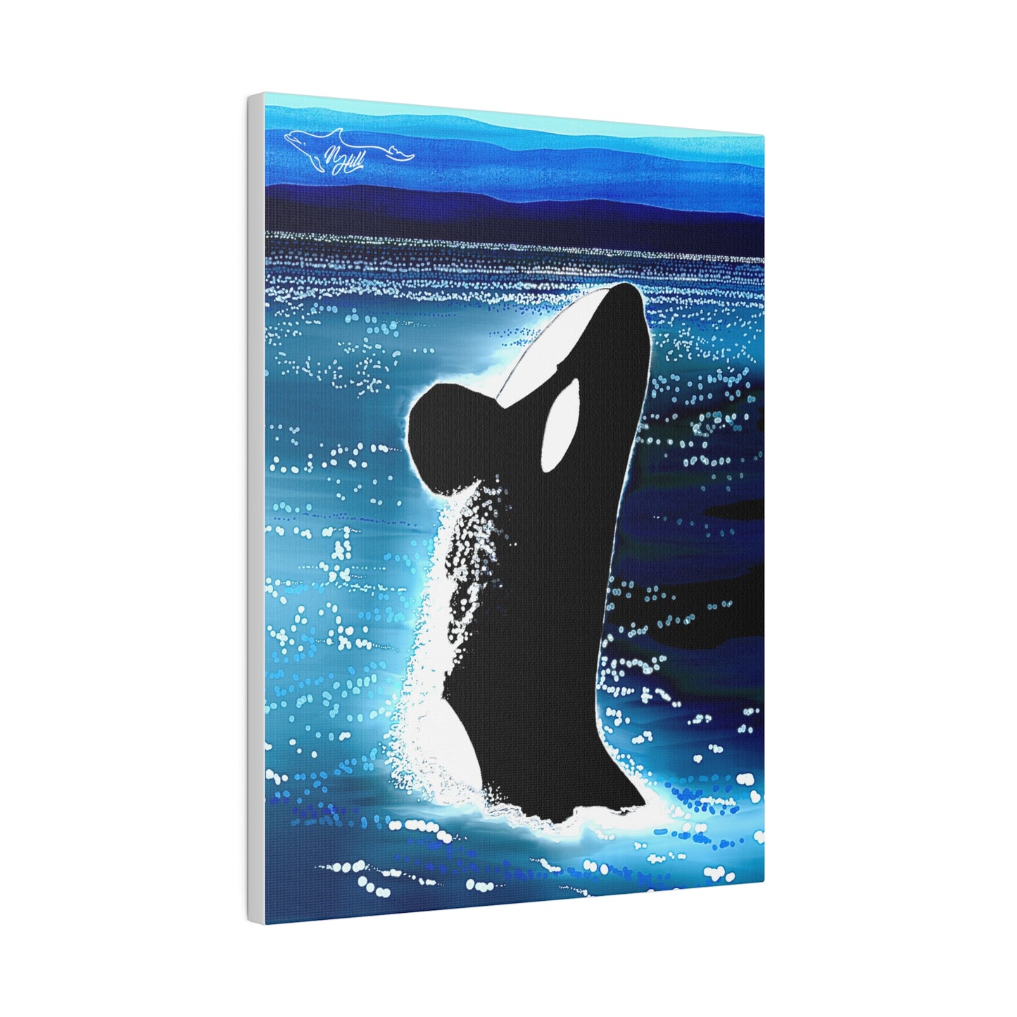 Orca Matte Canvas, Stretched, 0.75"