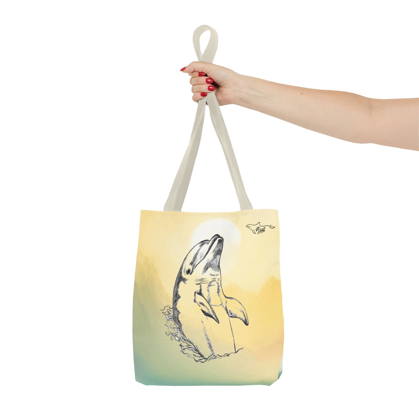 Dolphin Sun Tote Bag (AOP)