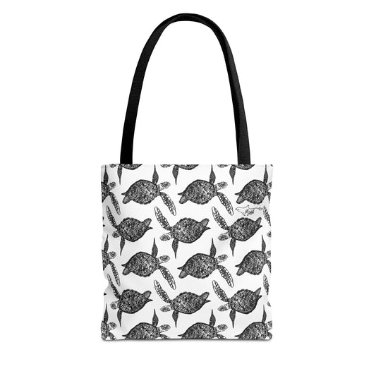 Sea Turtle Tote Bag White(AOP)