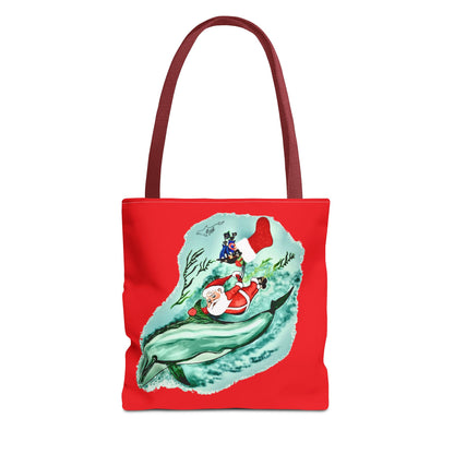 Deep Dive Delivery Santa Clause Tote Bag (AOP)