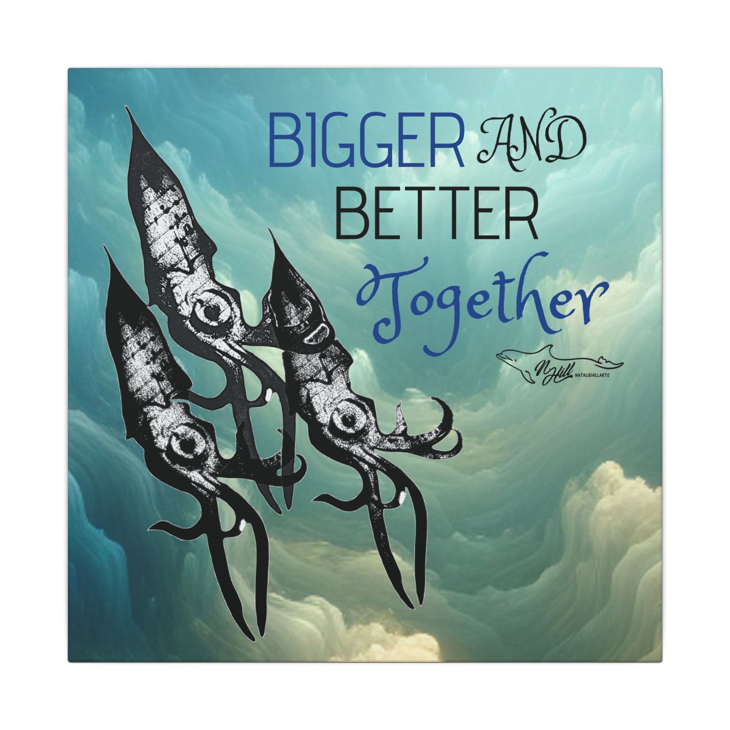 Bigger And Better Together Matte Canvas 12" x 16", Stretched, 0.75"