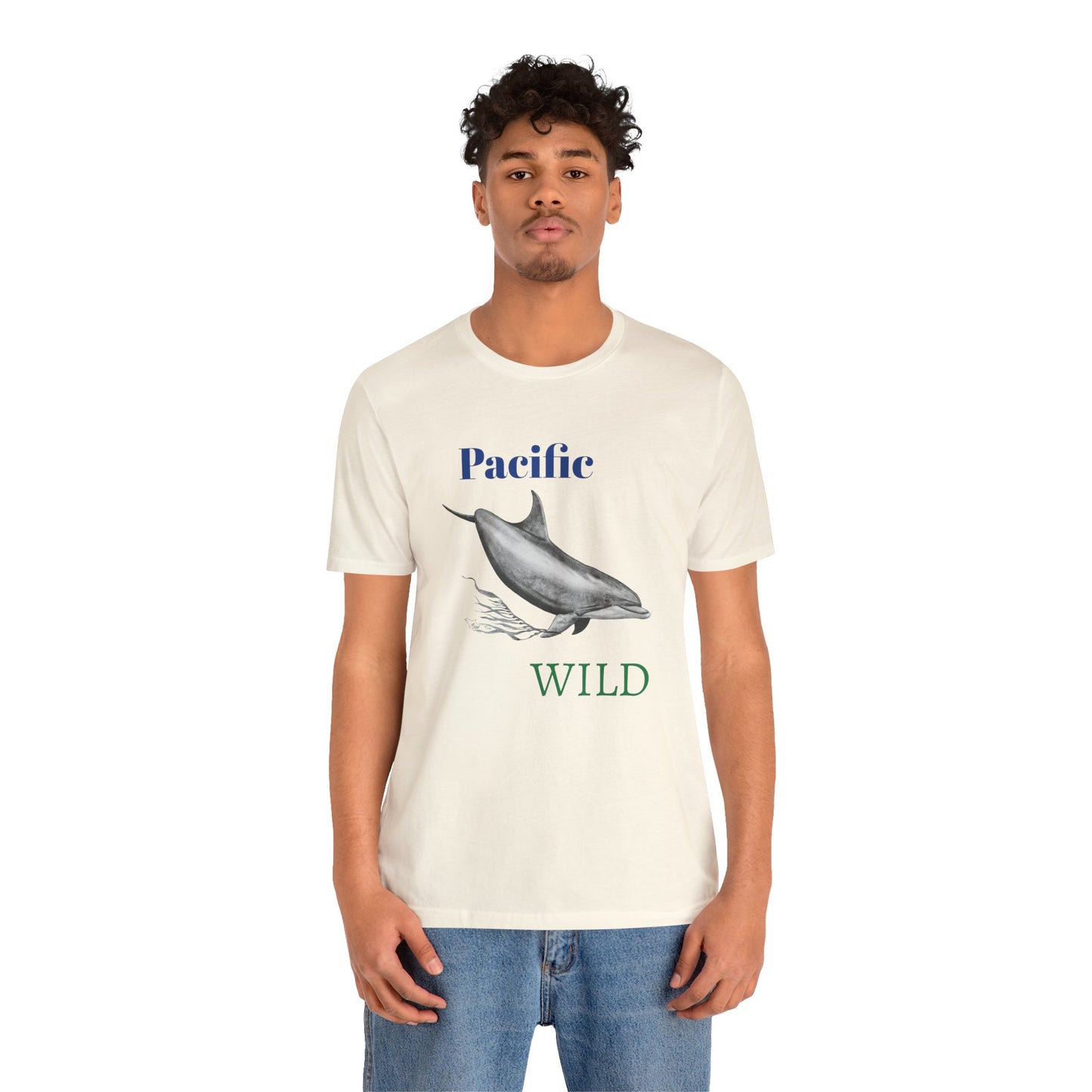 Pacific Wild Dolphin Unisex Jersey Short Sleeve Tee