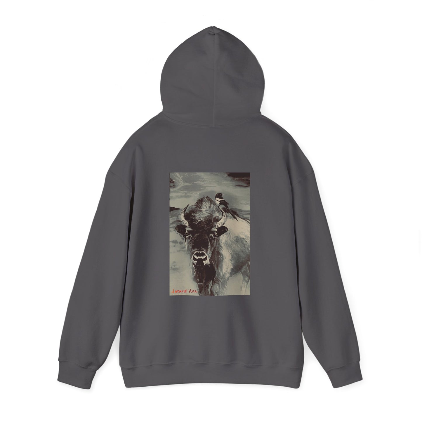 Natalie Hill Arts Bison Magpie Unisex Heavy Blend™ Hooded Sweatshirt