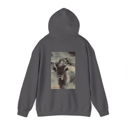 Natalie Hill Arts Bison Magpie Unisex Heavy Blend™ Hooded Sweatshirt