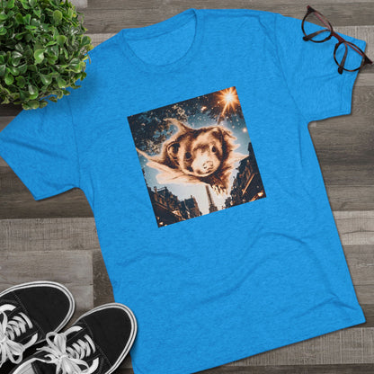 Paris Ferret Unisex Tri-Blend Crew Tee