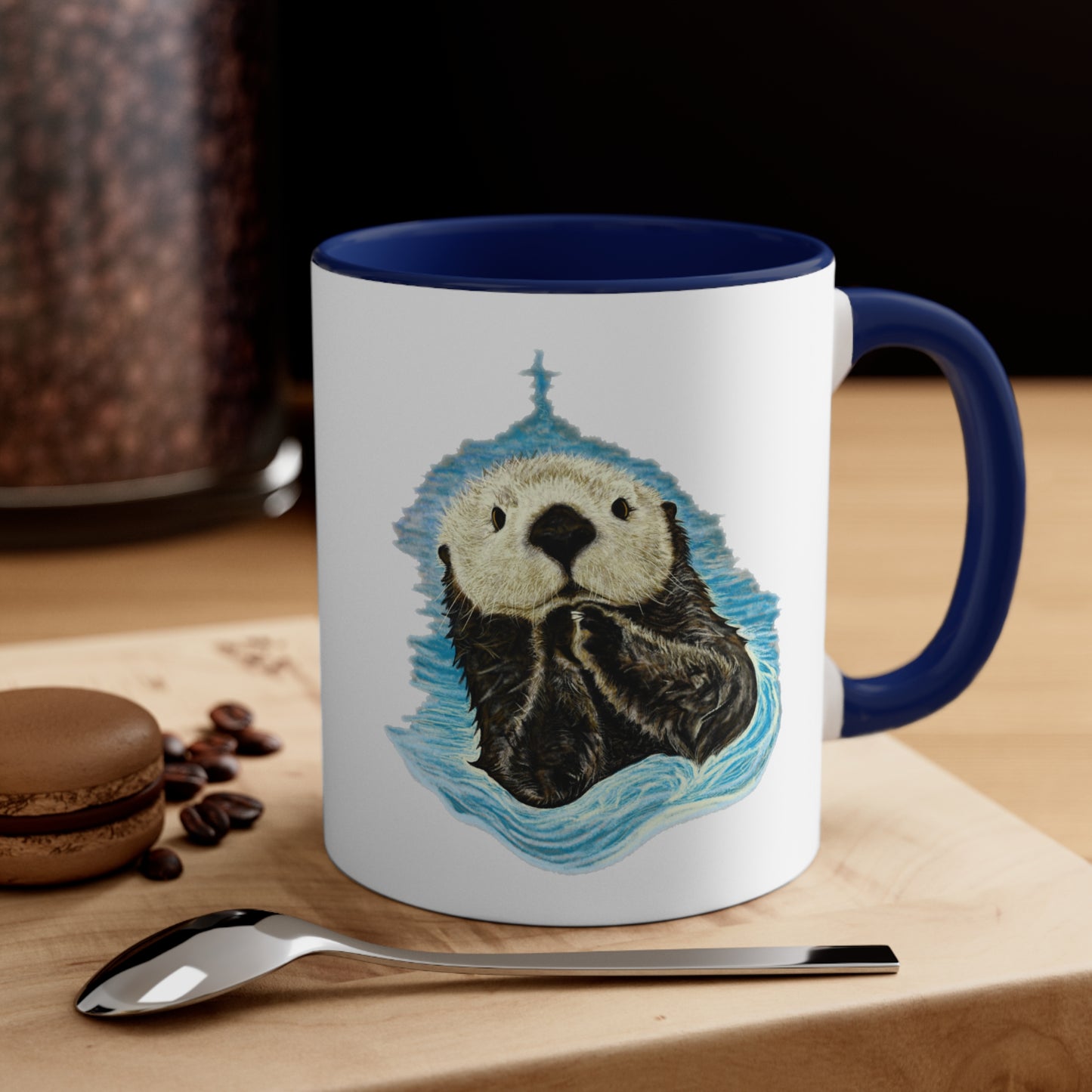 Sea Otter Accent Coffee Mug, 11oz