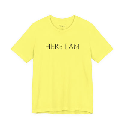 Here I Am Jersey Short Sleeve Tee