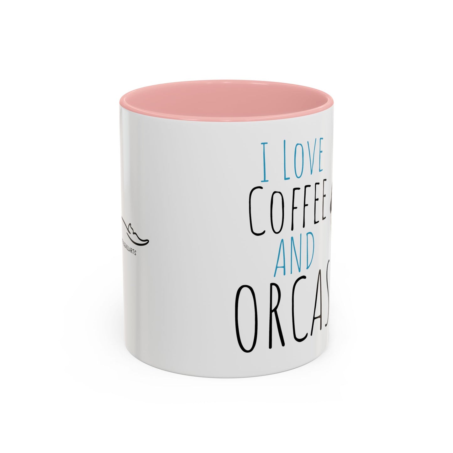 I Love Coffee and Orcas Accent Coffee Mug 11 oz