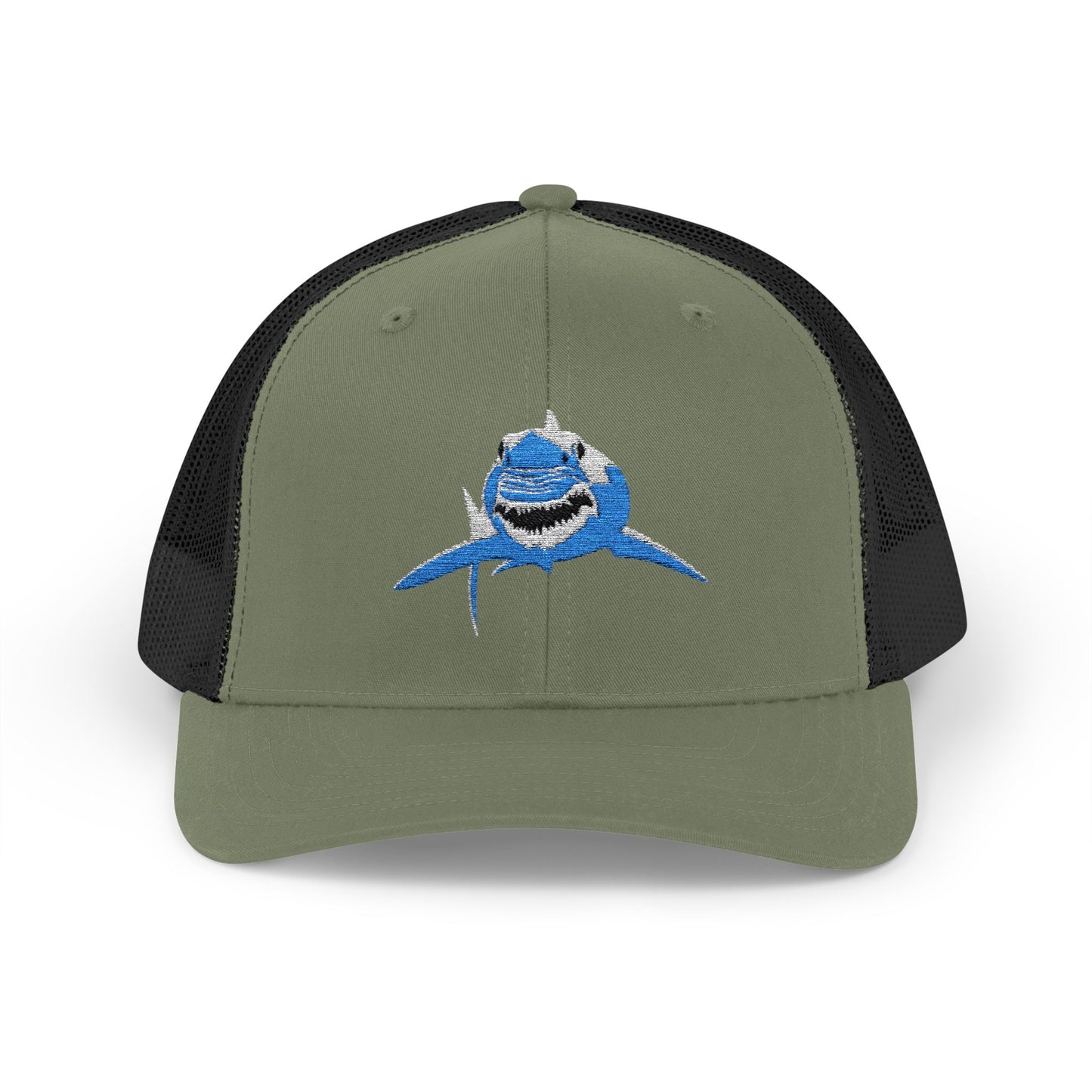 Great White Shark Panda Snapback Trucker Cap