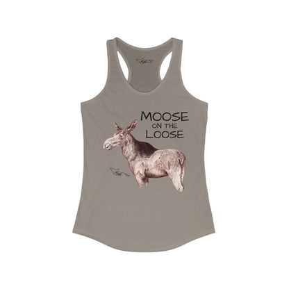 Moose On The Loose Women's Ideal Racerback Tank