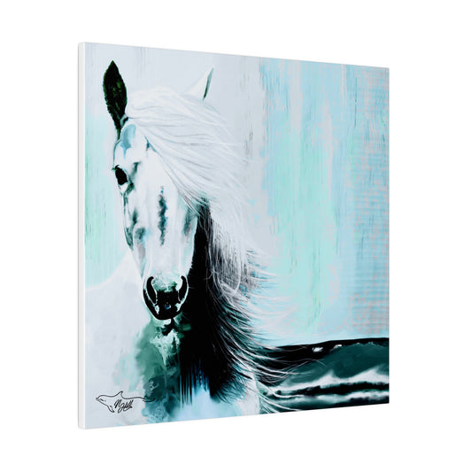 Beach Horse Matte Canvas, Stretched, 0.75"