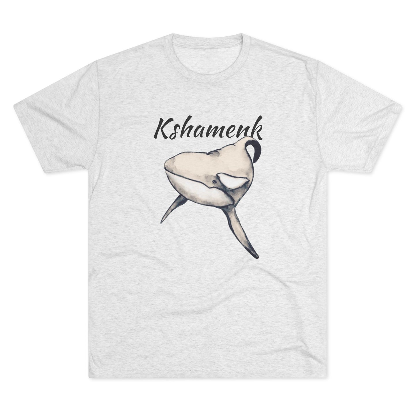 Kshamenk Orca Whale Unisex Tri-Blend Crew Tee