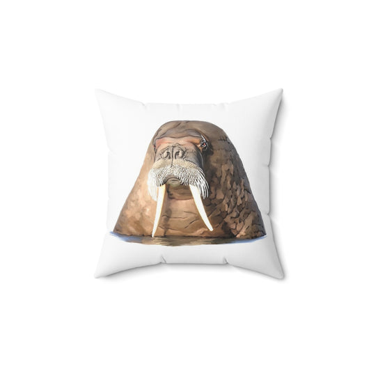 Walrus Spun Polyester Square Pillow