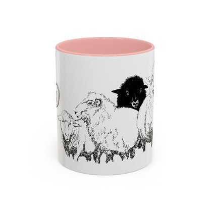 Get In The Heard Sheep Accent Coffee Mug (11, 15oz)