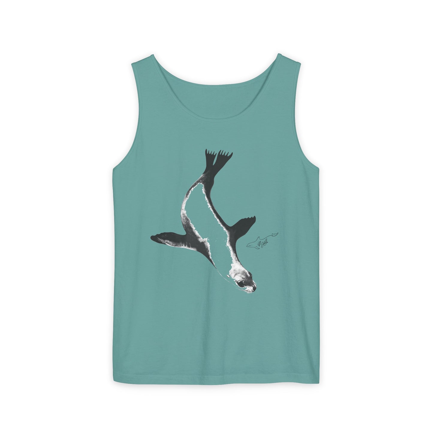 Sea Lion Unisex Garment-Dyed Tank Top