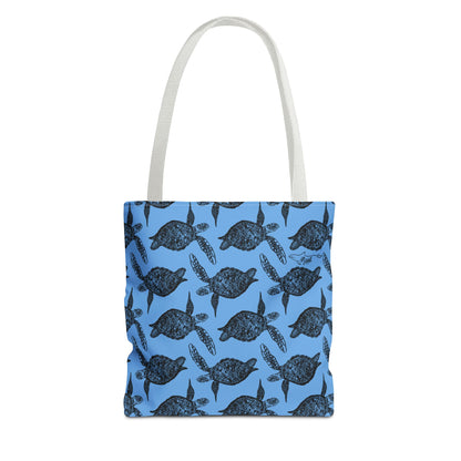 Sea Turtle Tote Bag Blue (AOP)