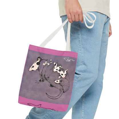 Pink Opossum Tote Bag (AOP)