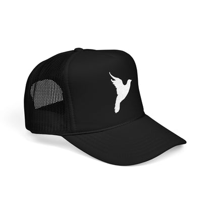 White Dove Foam Trucker Hat (Embroidery)