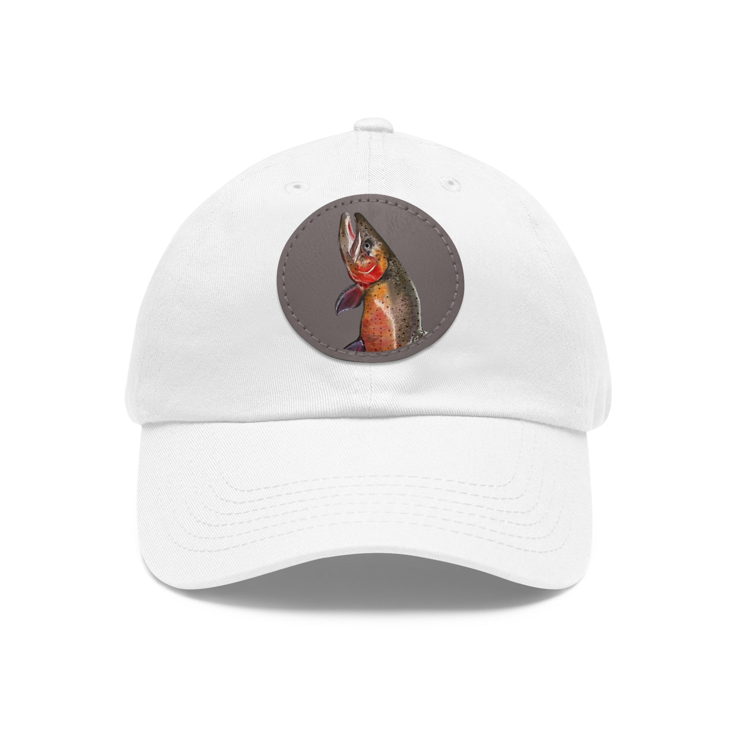 Cutthroat Trout Hat with Leather Patch (Round)